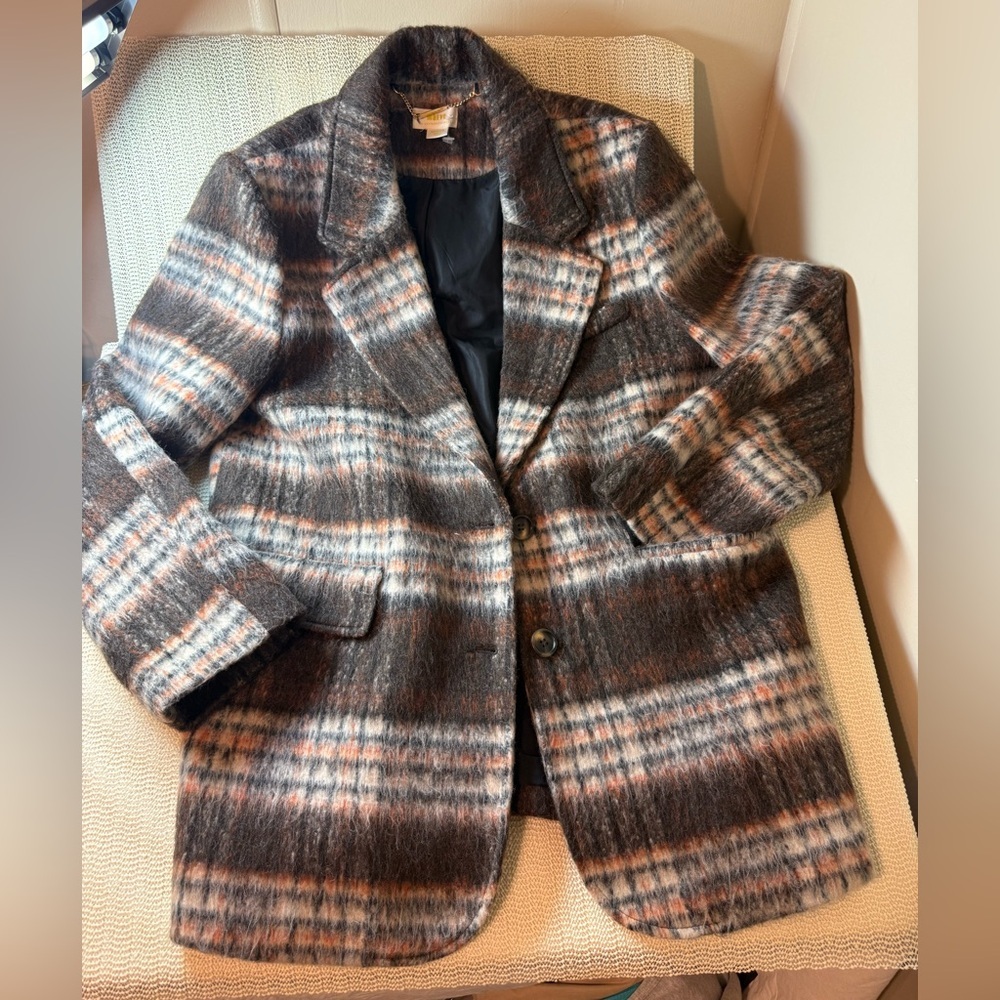 Anthropologie Maeve Brown
Brushed Plaid Blazer sz Medium - Picture 5 of 11